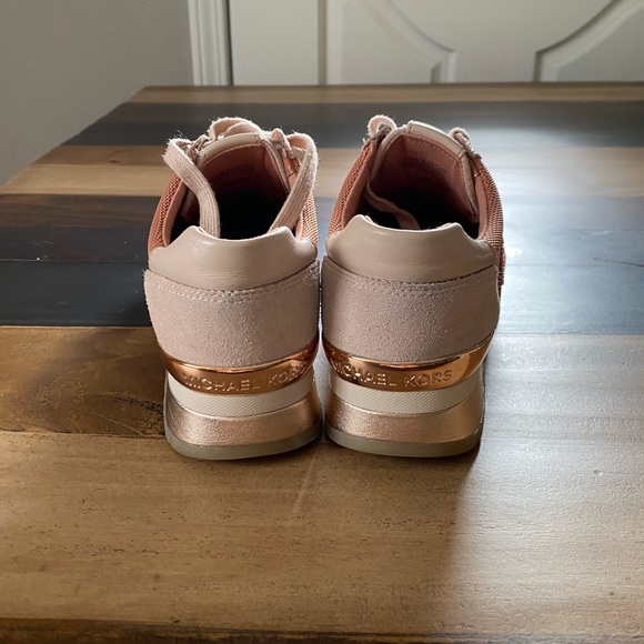 Rose Gold Michael Kors Sneakers - Picture 3 of 5